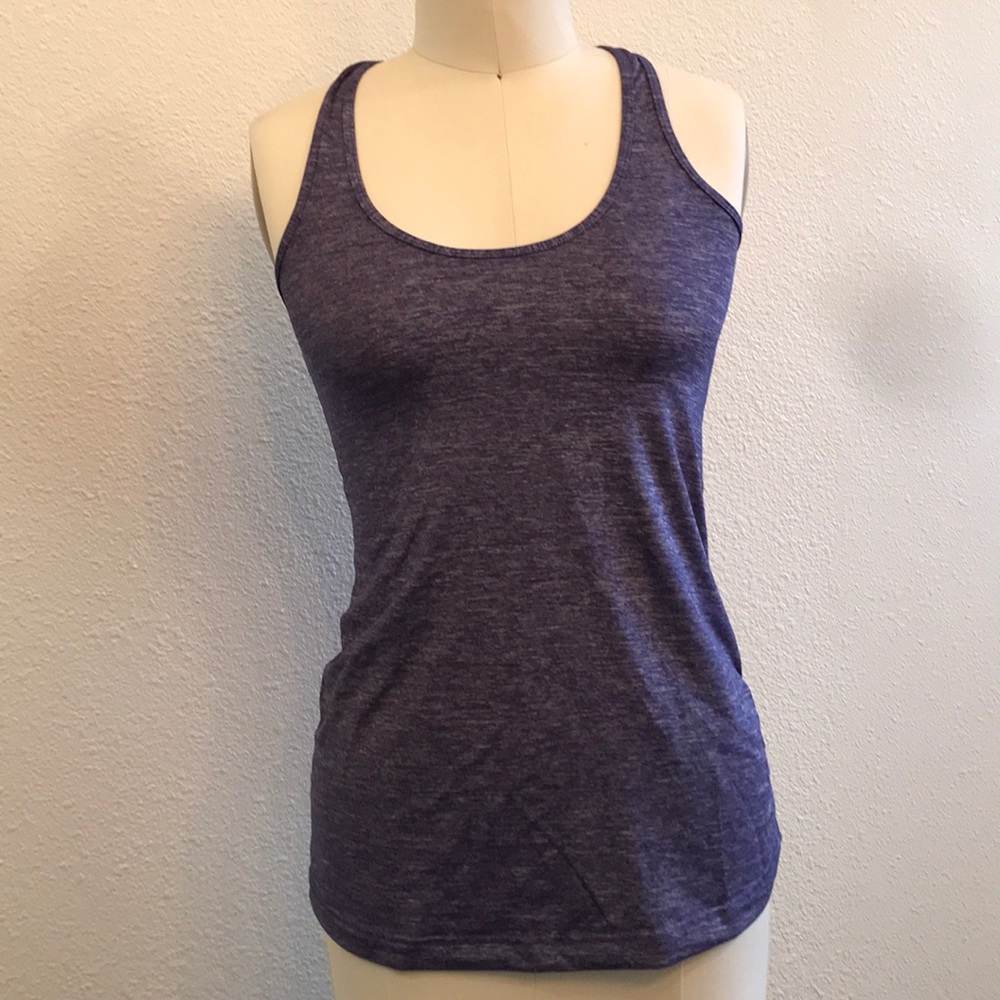 Lululemon Razorback burnout purple tank.
